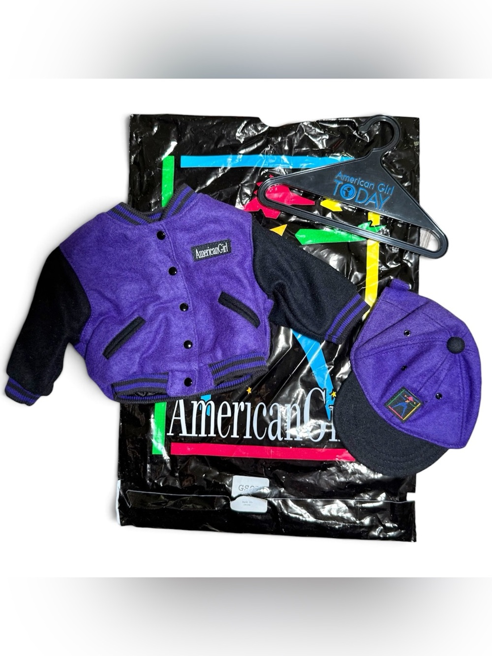 American Girl Pleasant Company 1996 Varsity Jacket & Cap With Original Packaging